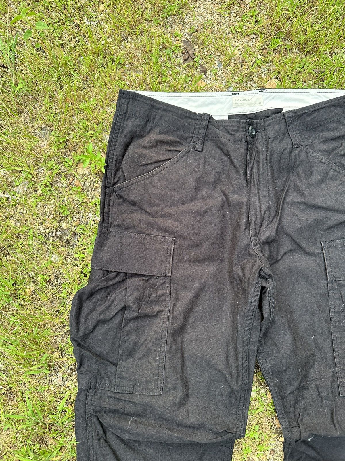 Hunter BACK NUMBER Japan Utility Tactical Big Pocket Cargo Pants Size US 34 / EU 50 - 3 Thumbnail