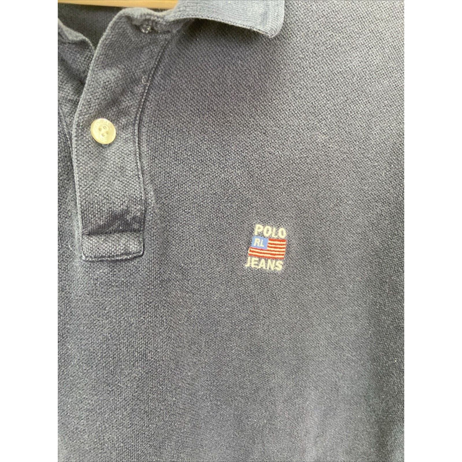 Ralph Lauren Ralph Lauren Polo Jeans Navy Blue Polo Size Medium Size US M / EU 48-50 / 2 - 2 Thumbnail