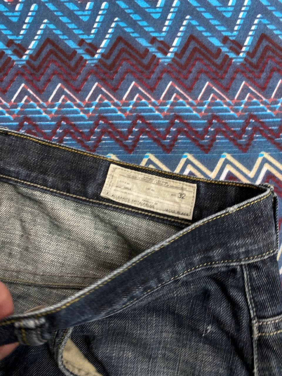 Allsaints jeans pants Y2K Allsaints 3D vintage w32 streetwear Size US 32 / EU 48 - 2 Thumbnail