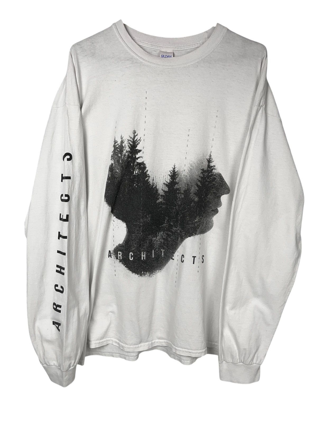 Band Tees × Vintage Vintage 00s Architects Metalcore Long Sleeve Shirt Size US XL / EU 56 / 4 - 1 Thumbnail