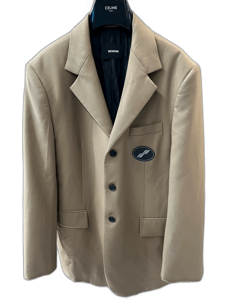 Celine Welldone Blazer in Beige Color Size US M / EU 48-50 / 2 - 1 Thumbnail