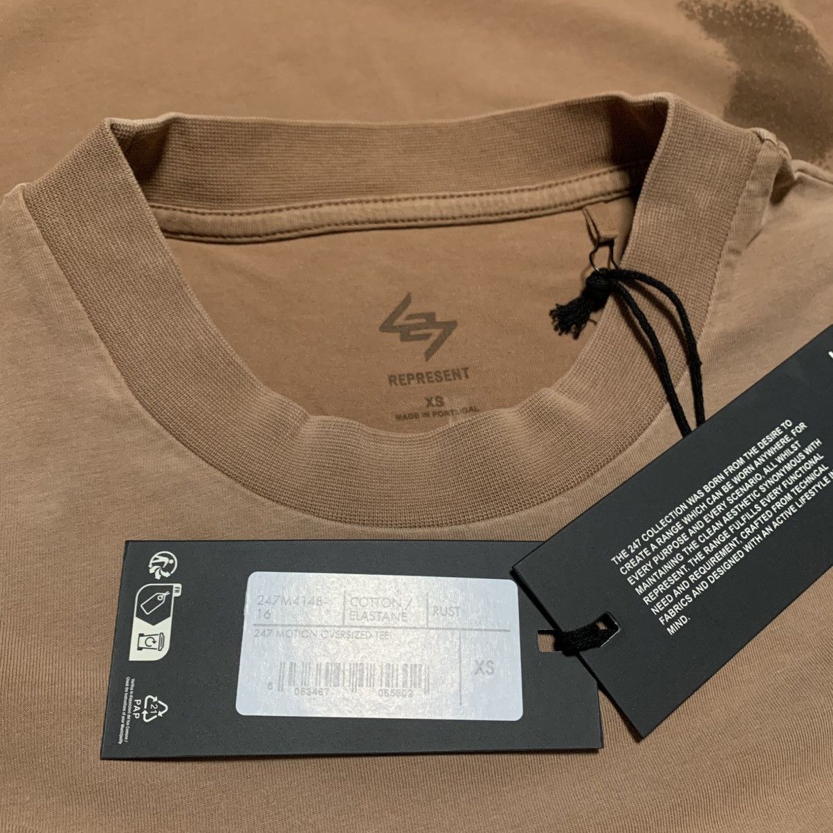 Represent Clo. Represent XS 247 Motion Oversized Rust Tee Size US XS / EU 42 / 0 - 6 Thumbnail