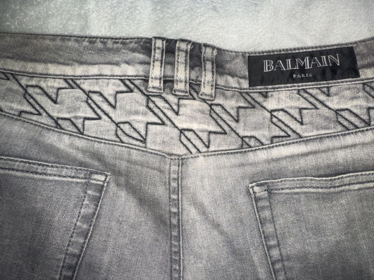 Balmain Balmain Gray Biker Denim Size US 30 / EU 46 - 5 Thumbnail
