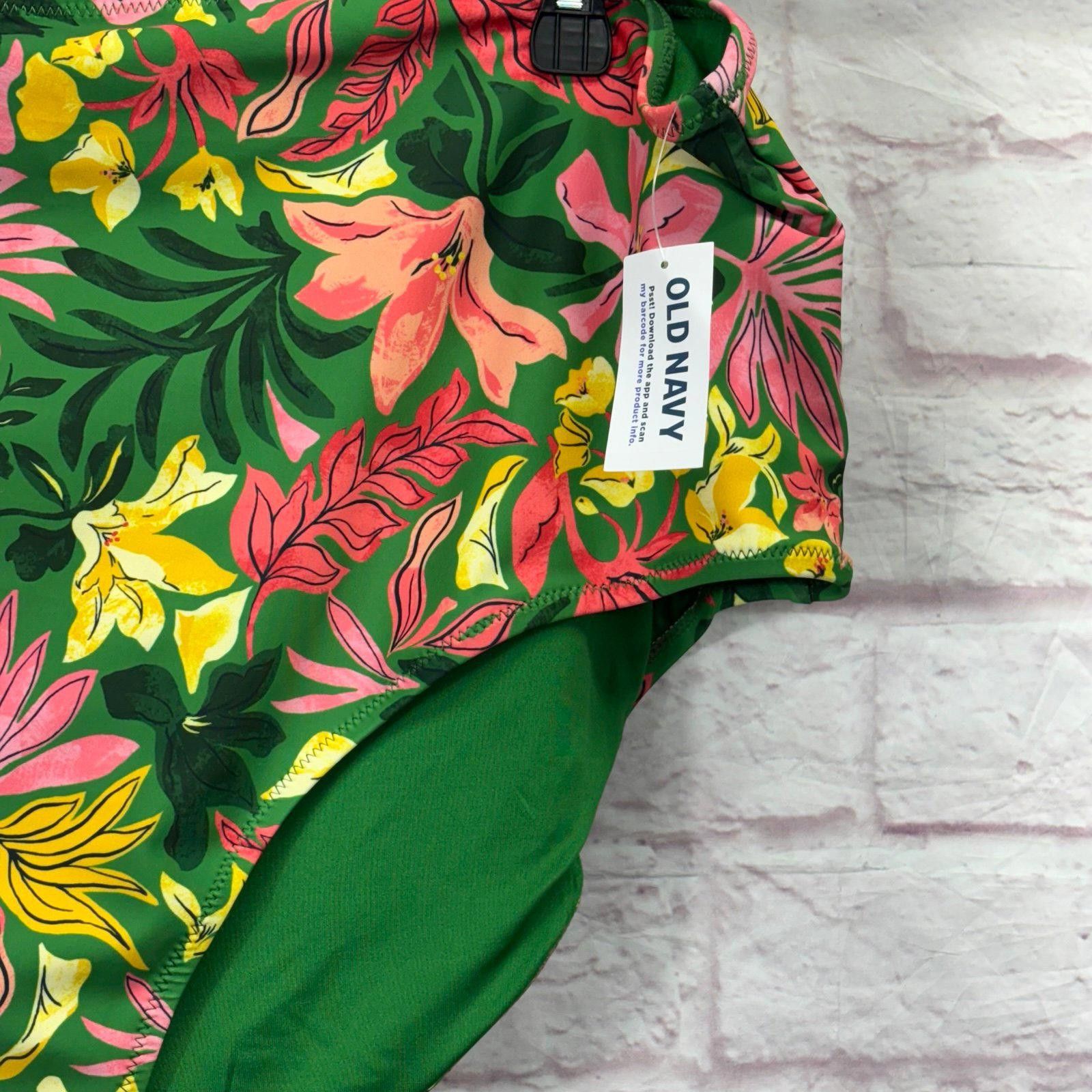 Old Navy Old Navy Women's Floral High-Waisted Swim Bottoms 3X NWT Size ONE SIZE - 4 Thumbnail