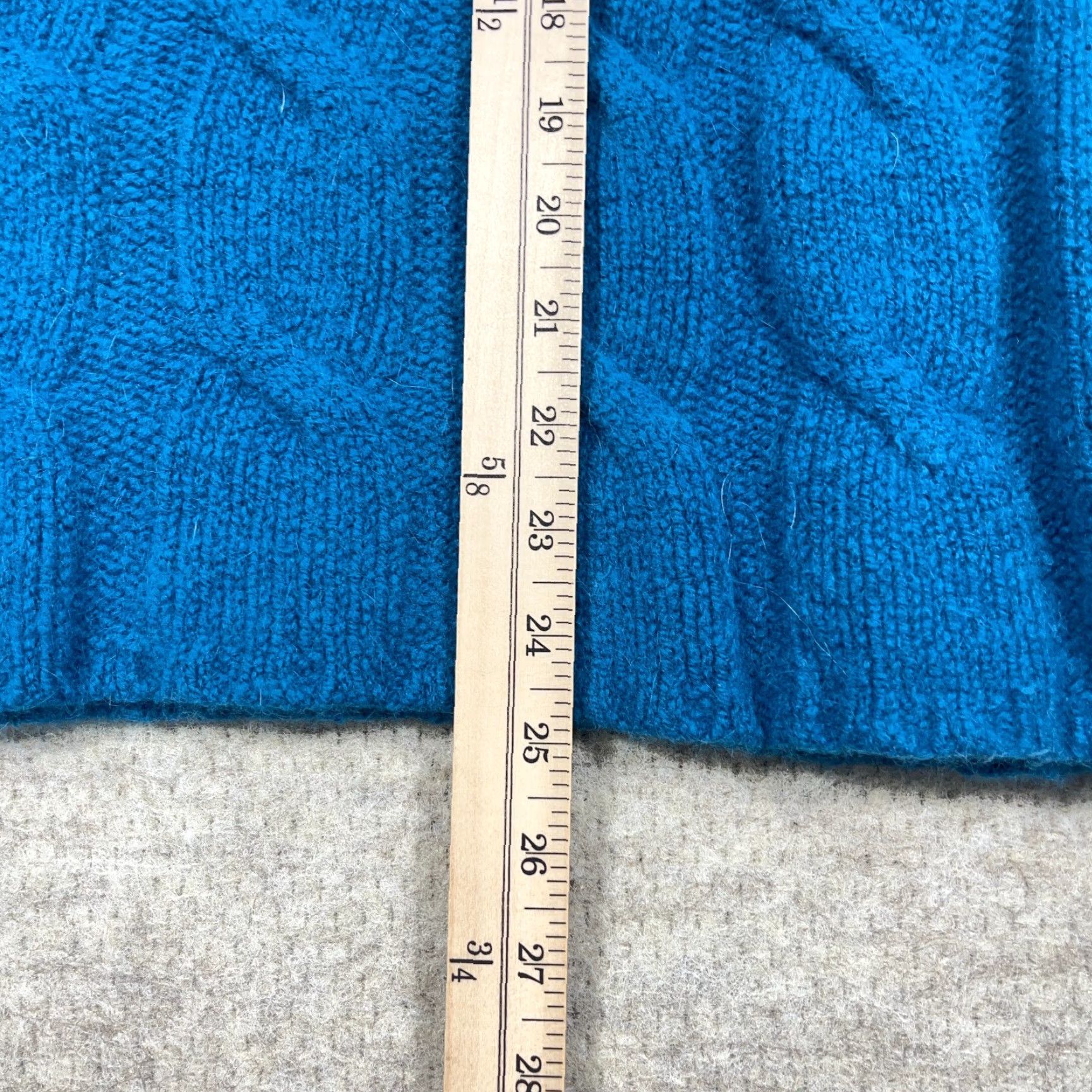Eddie Bauer Eddie Bauer Women Sweater Large Blue Wool Cable Knit Turtle Neck Pullover Crew Neck Knitting Size L / US 10 / IT 46 - 7 Thumbnail