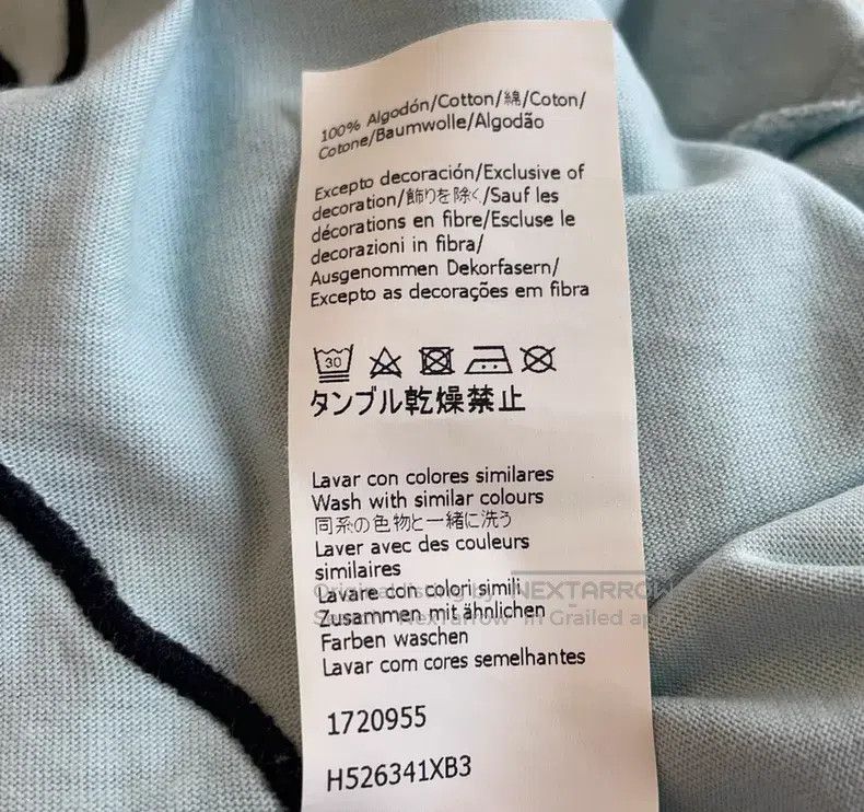 Loewe Loewe Mist Blue Black Silhouette Goose Short Sleeve T-Shir Size M / US 6-8 / IT 42-44 - 5 Thumbnail