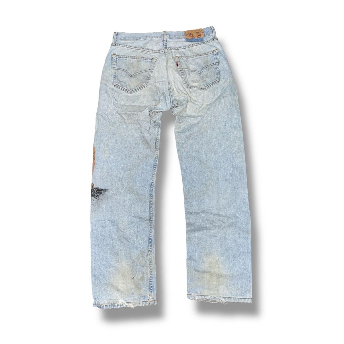 Levi's Made & Crafted Vintage Levis 501 x Sukajan Custom Ripped Jeans Size US 32 / EU 48 - 8 Thumbnail