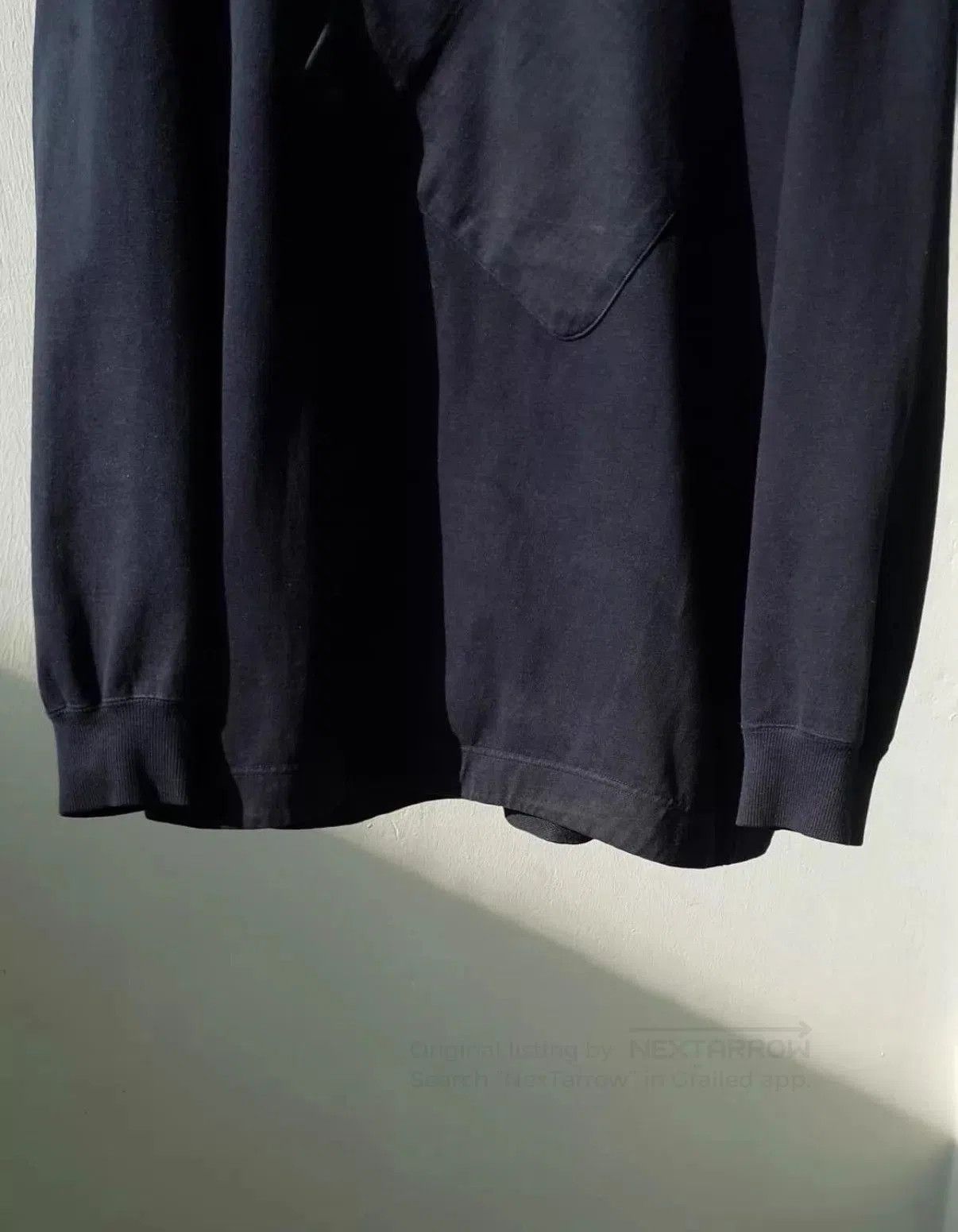 Issey Miyake Black Hoodie with Asymmetric Pocket, Size M. Size US M / EU 48-50 / 2 - 5 Thumbnail