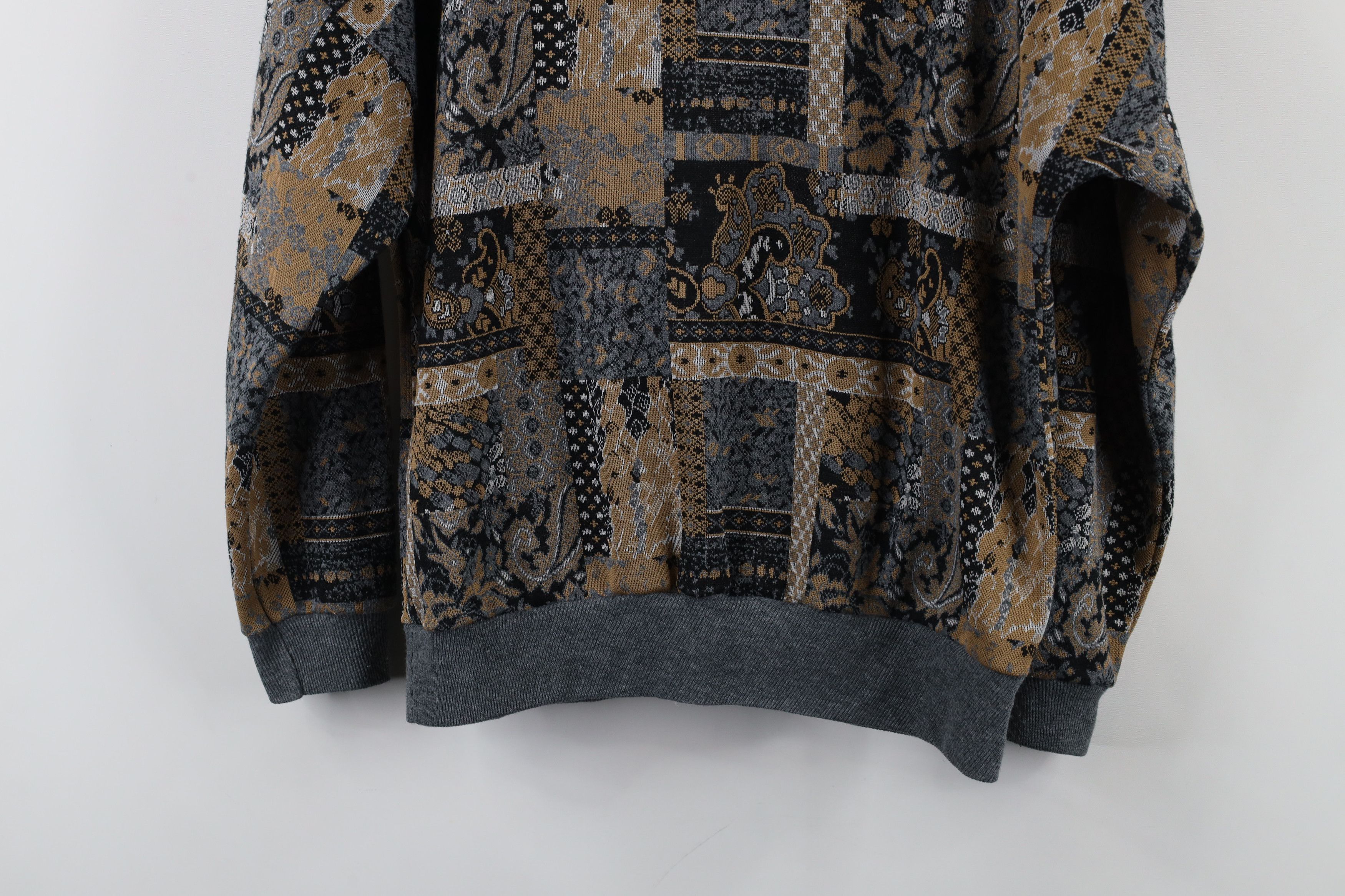Vintage Vintage 90s Streetwear Tapestry Knit Collared Sweater USA Size M / US 6-8 / IT 42-44 - 12 Thumbnail