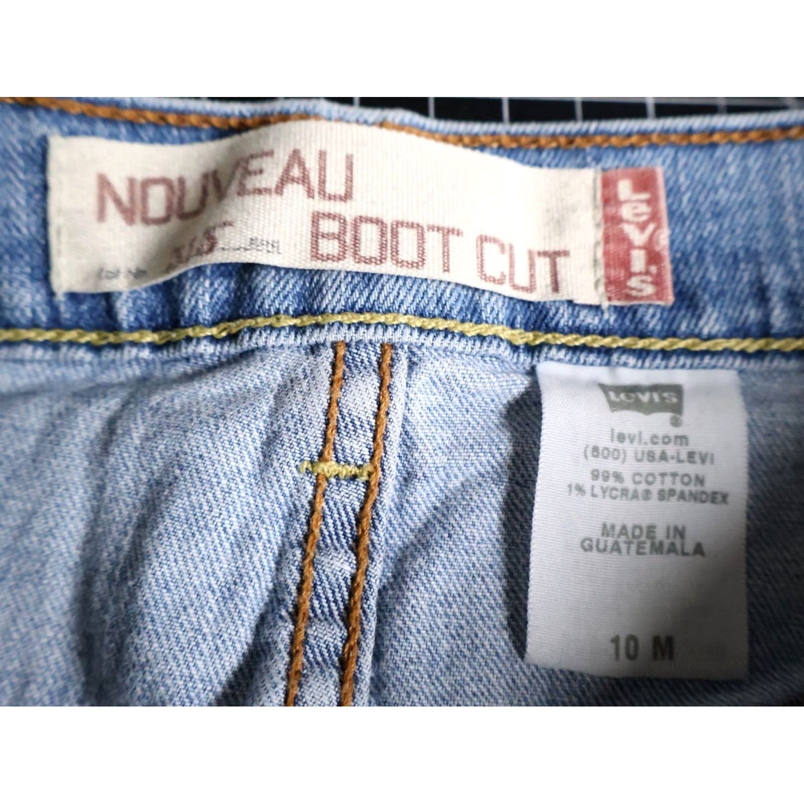 Levi's VTG Levi's Custom Denim Jean Skirt Women's 10 M Blue Wash A-Line Pockets Stretch Y2K Vintage Skirt Mens? Size 32" / US 10 / IT 46 - 3 Thumbnail
