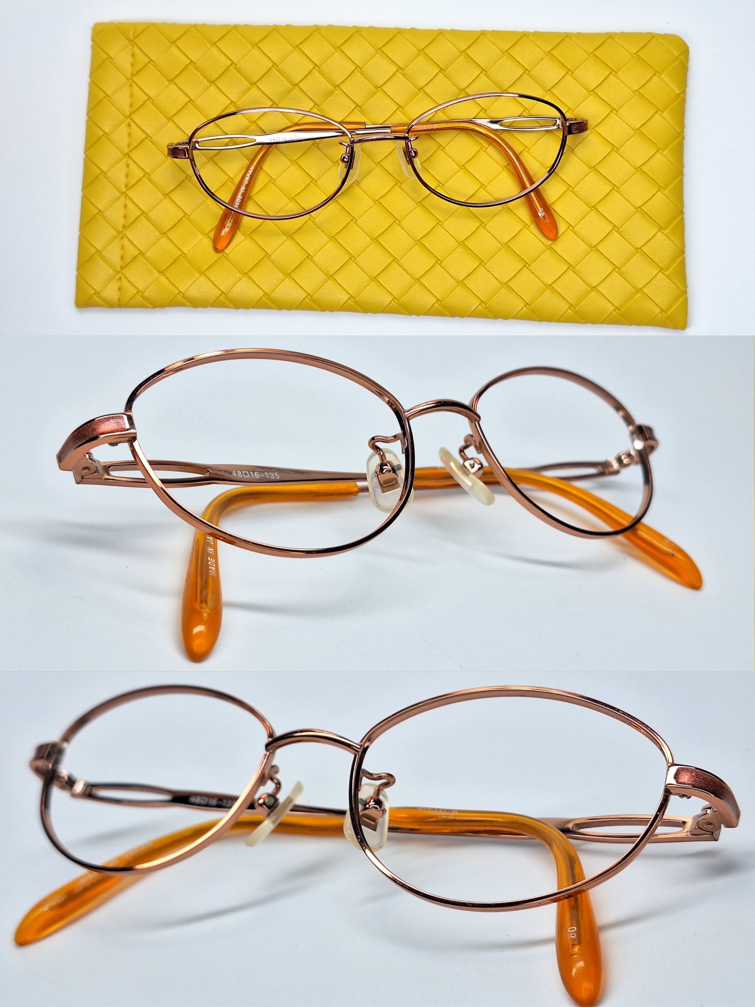 Other CERASEE CS-4534 Pure Titanium Oval Eyeglasses Vintage 8g Size ONE SIZE - 5 Thumbnail