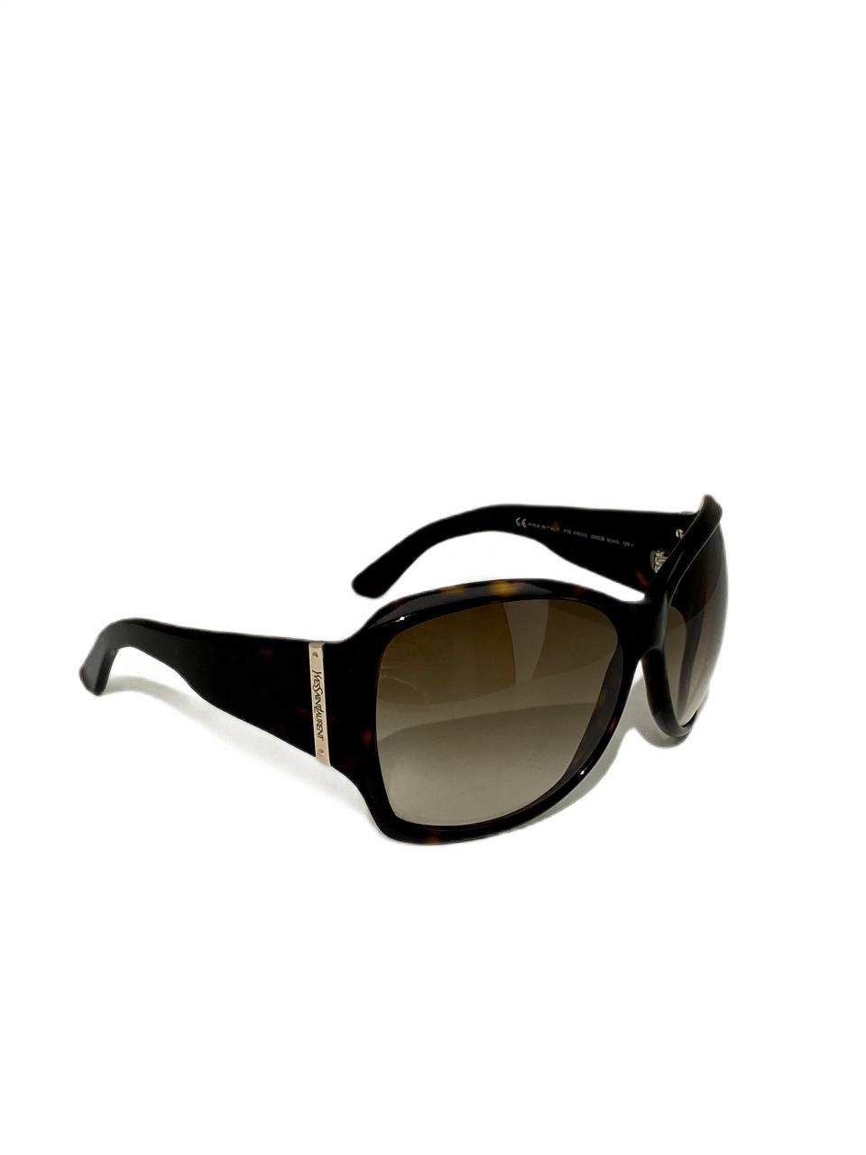 Yves Saint Laurent Yves Saint Laurent YSL Logo Oval Oversized Sunglasses Y2K Size ONE SIZE - 1 Thumbnail