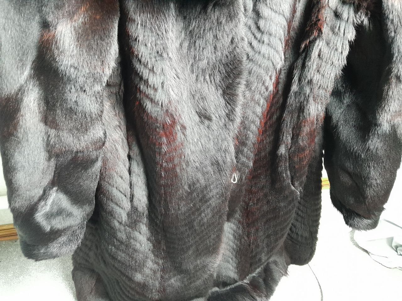 Other Luxury Genuine Mink Fur Coat - Deep Brown - Size 2XL Size XXL / US 16-18 / IT 52-54 - 5 Thumbnail