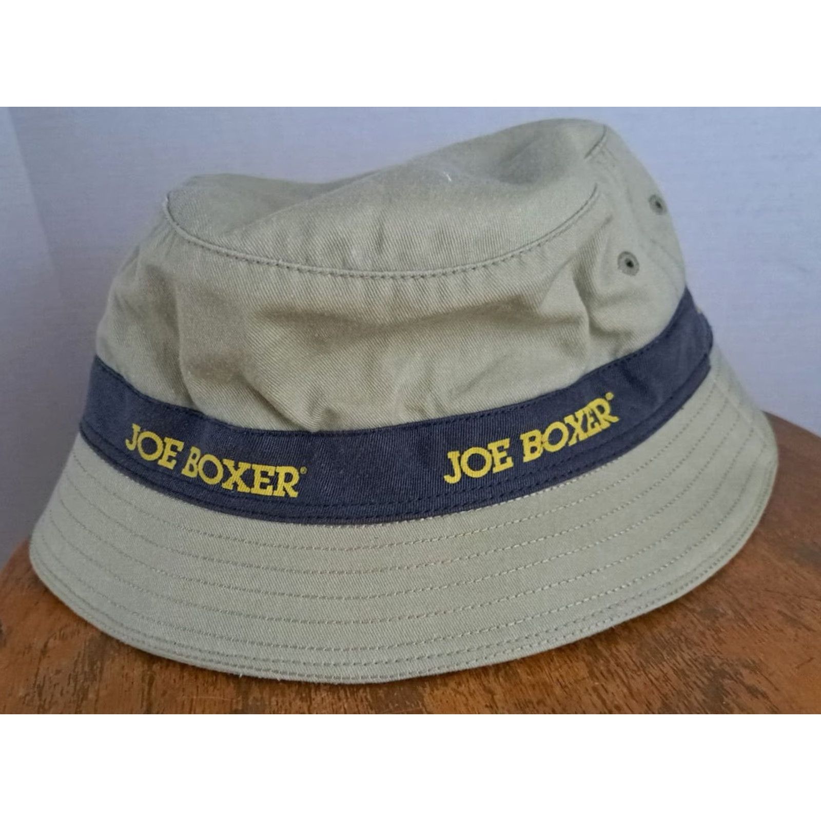 Joe Boxer Joe Boxer Men Hat Fishing Beach Cotton Beige Sample Not for Sale Medium-Large M Fish Size 40R - 3 Thumbnail