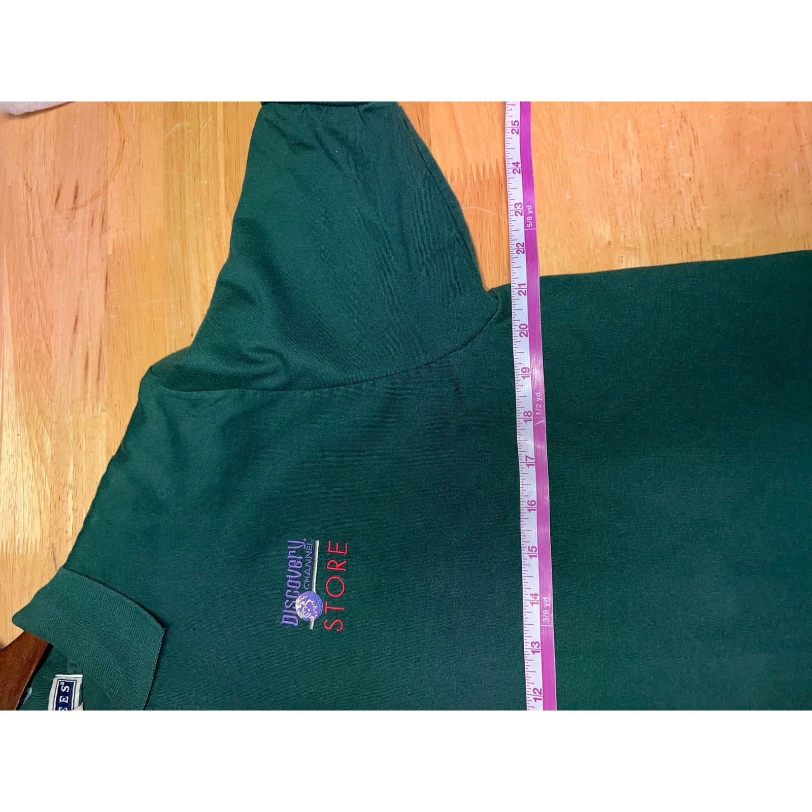 Jerzees Vintage Discovery Channel Shirt Polo Green Store Top 90s L Size US L / EU 52-54 / 3 - 7 Thumbnail