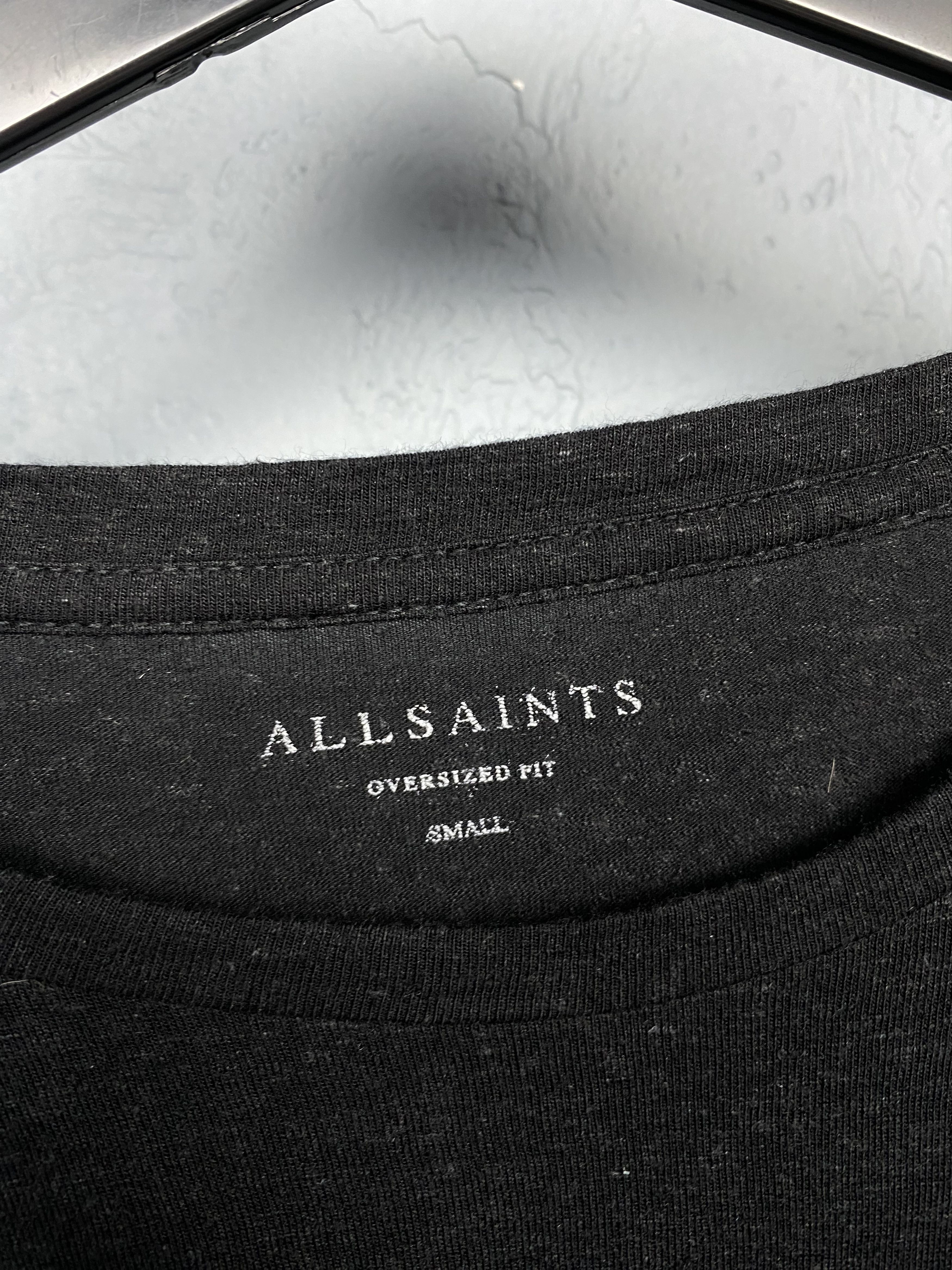 Allsaints Allsaints Mens Palmx Oversized Linen T-Shirt Size US S / EU 44-46 / 1 - 4 Thumbnail