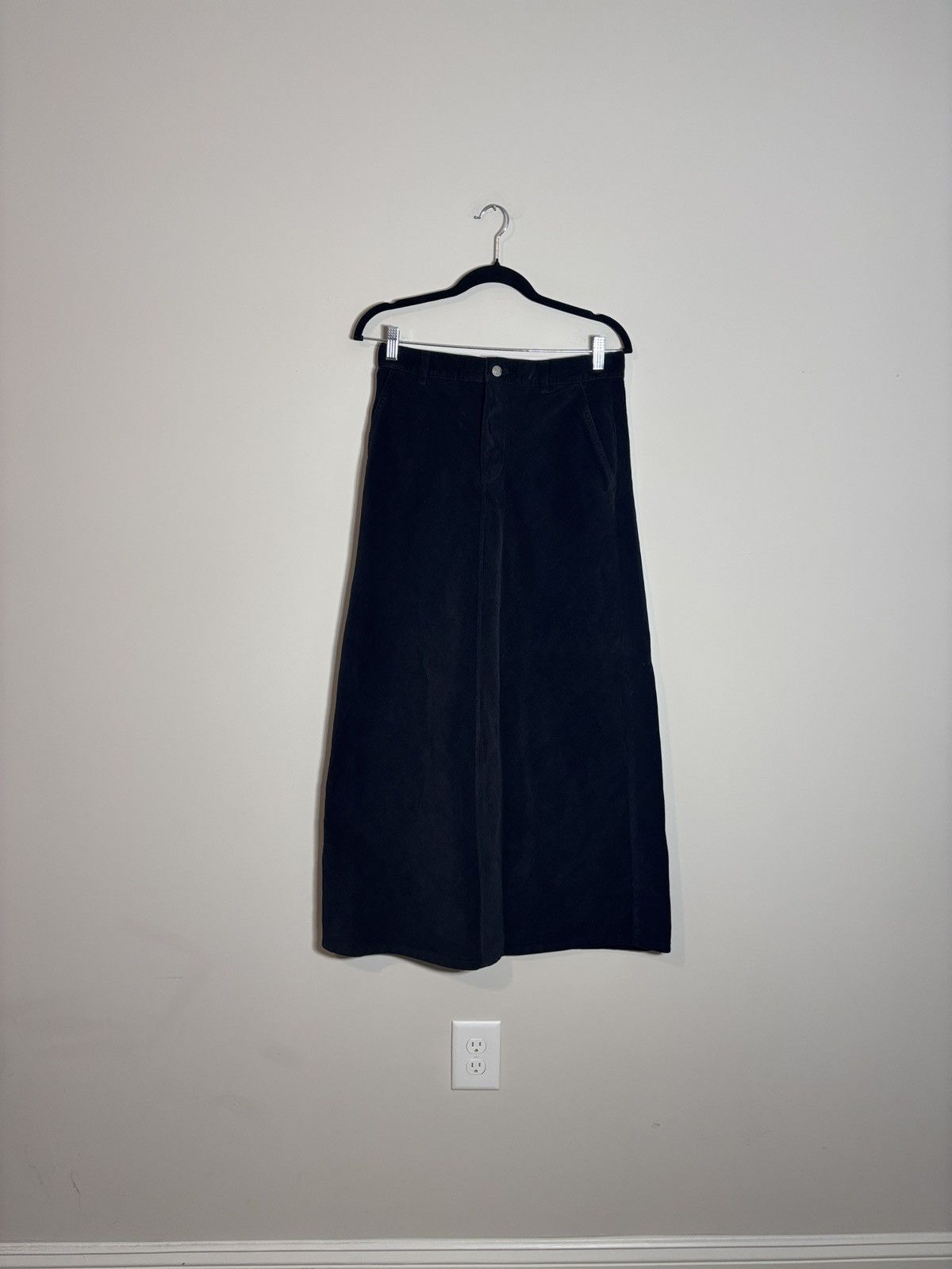 Polo Ralph Lauren VTG Ralph Lauren Polo Jeans Corduroy Maxi Skirt Slit Back Size 27" / US 4 / IT 40 - 2 Thumbnail