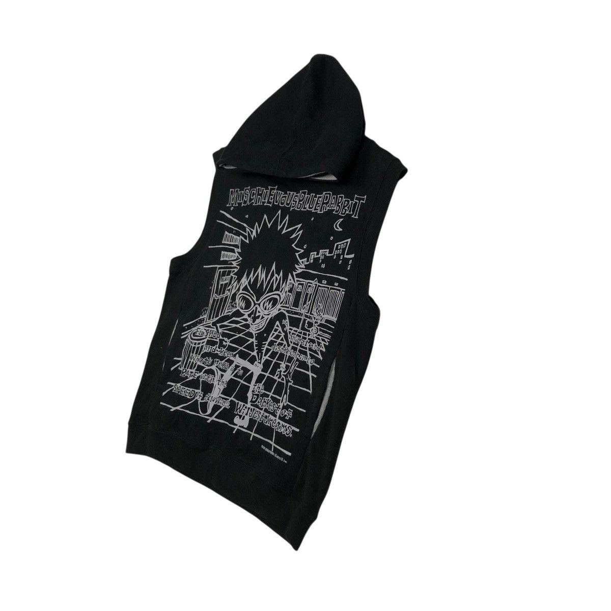 Japanese Brand 🔥SLEEVELESS TANKTOP HOODIE MISCHIEVOUS BIG LOGO PUNK STYLE Size US M / EU 48-50 / 2 - 4 Thumbnail