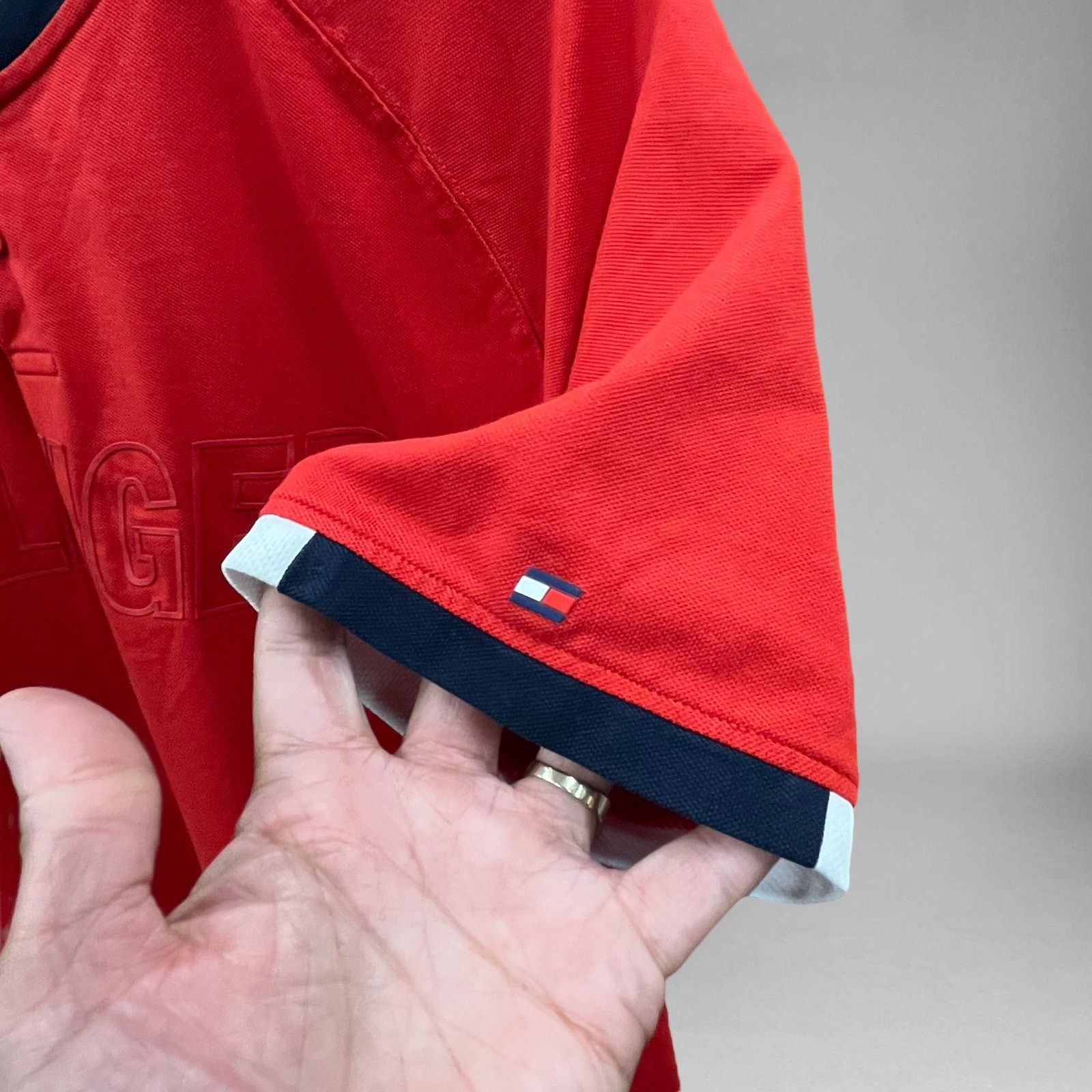 Tommy Hilfiger Tommy Hilfiger Spellout Shirt 90's Style Short Sleeve Shirt Size US L / EU 52-54 / 3 - 6 Thumbnail