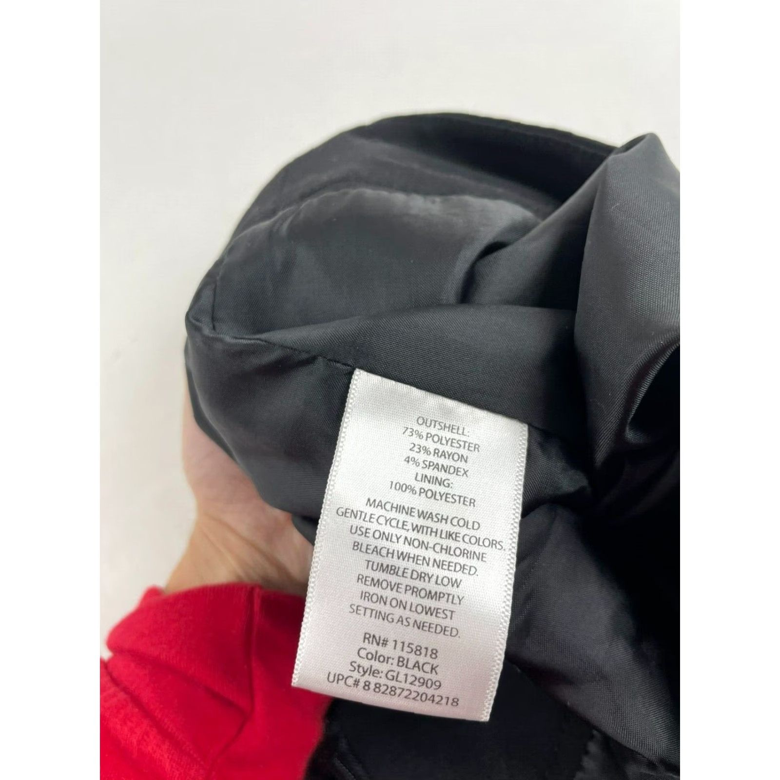 George George Skirt Women Size 14 Black Knee Length Back Zip Straight & Pencil Cut Modern Business Formal Travel Womens Size 36" / US 14 / IT 50 - 6 Thumbnail
