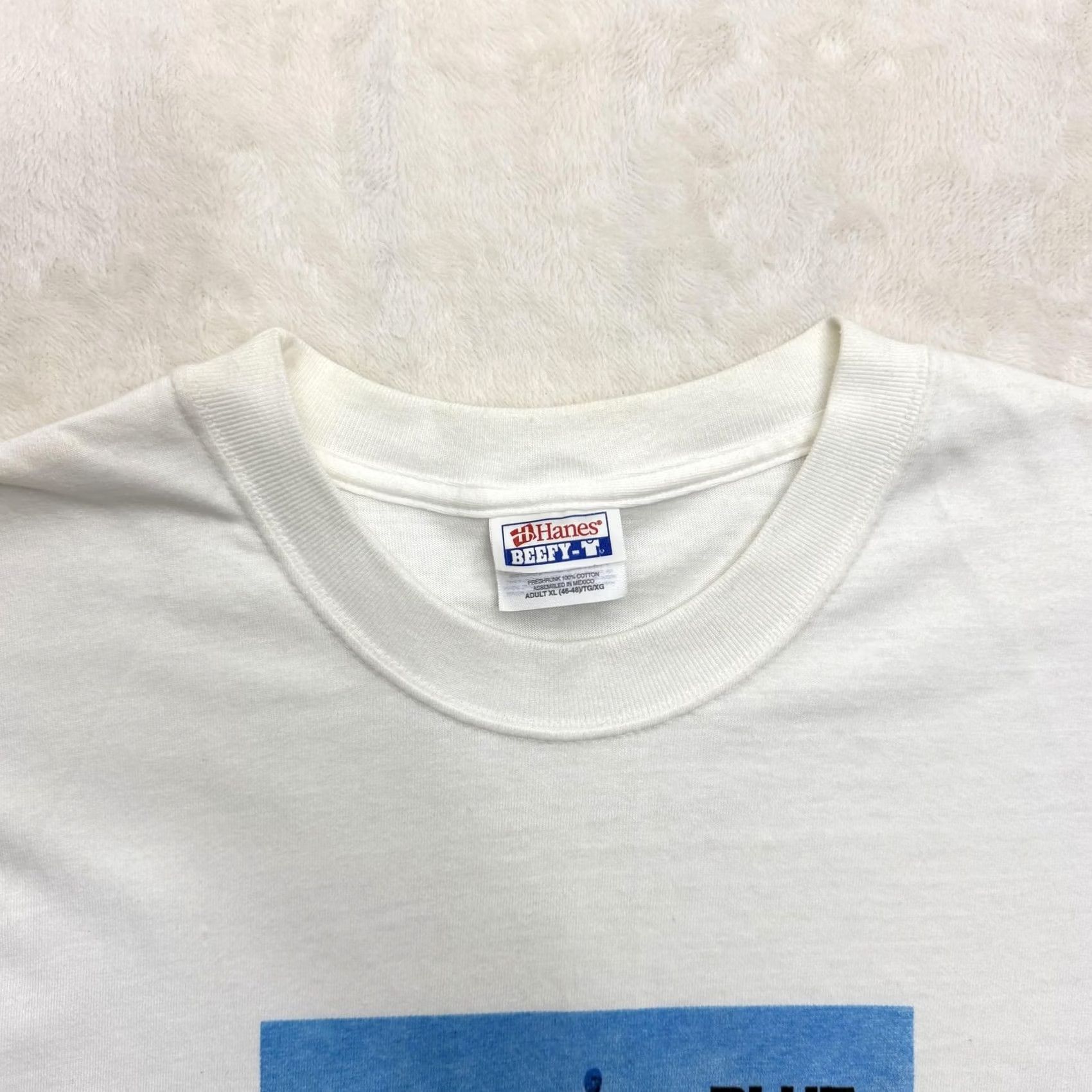 Hanes VINTAGE Blue Man Group Shirt Mens XL White Hanes Beefy-T Graphic Stilts Artwork Size US XL / EU 56 / 4 - 4 Thumbnail