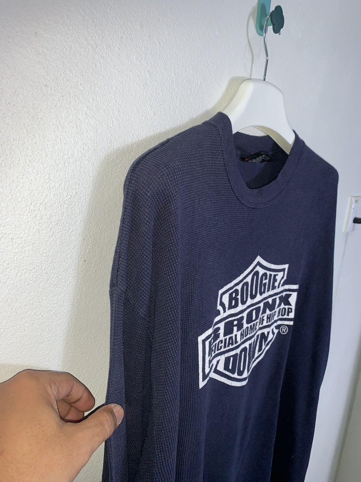 Band Tees 90’s Man parrish boogie Down Bronx thermal long sleeve Size US XL / EU 56 / 4 - 5 Thumbnail