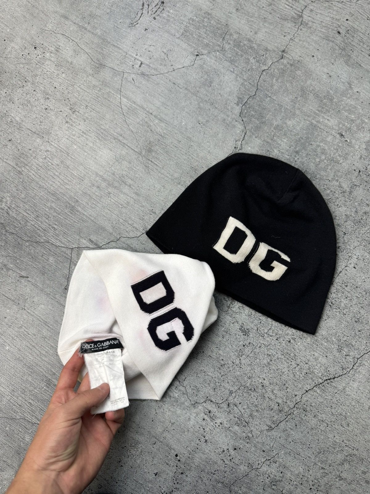 Dolce & Gabbana x2 Hat Dolce & Gabbana Big Logo Vintage Hat Black D&G Y2K Size ONE SIZE - 2 Thumbnail