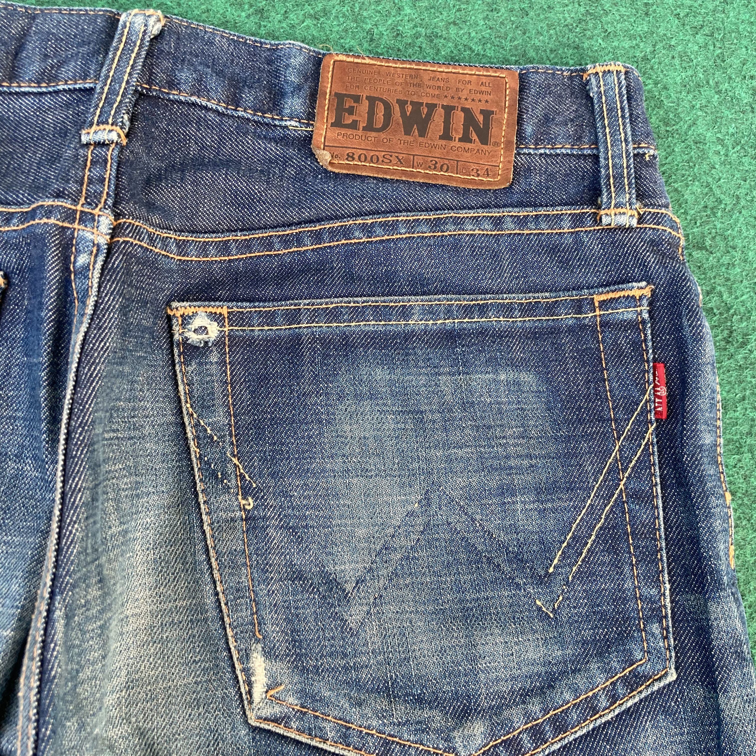 Edwin 29x31.5 Vtg Edwin 800SX Wide Flared Denim Bootcut Jeans Size US 29 - 12 Thumbnail