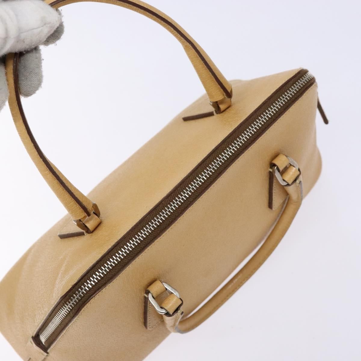 Prada PRADA Hand Bag Leather Beige Size ONE SIZE - 6 Thumbnail