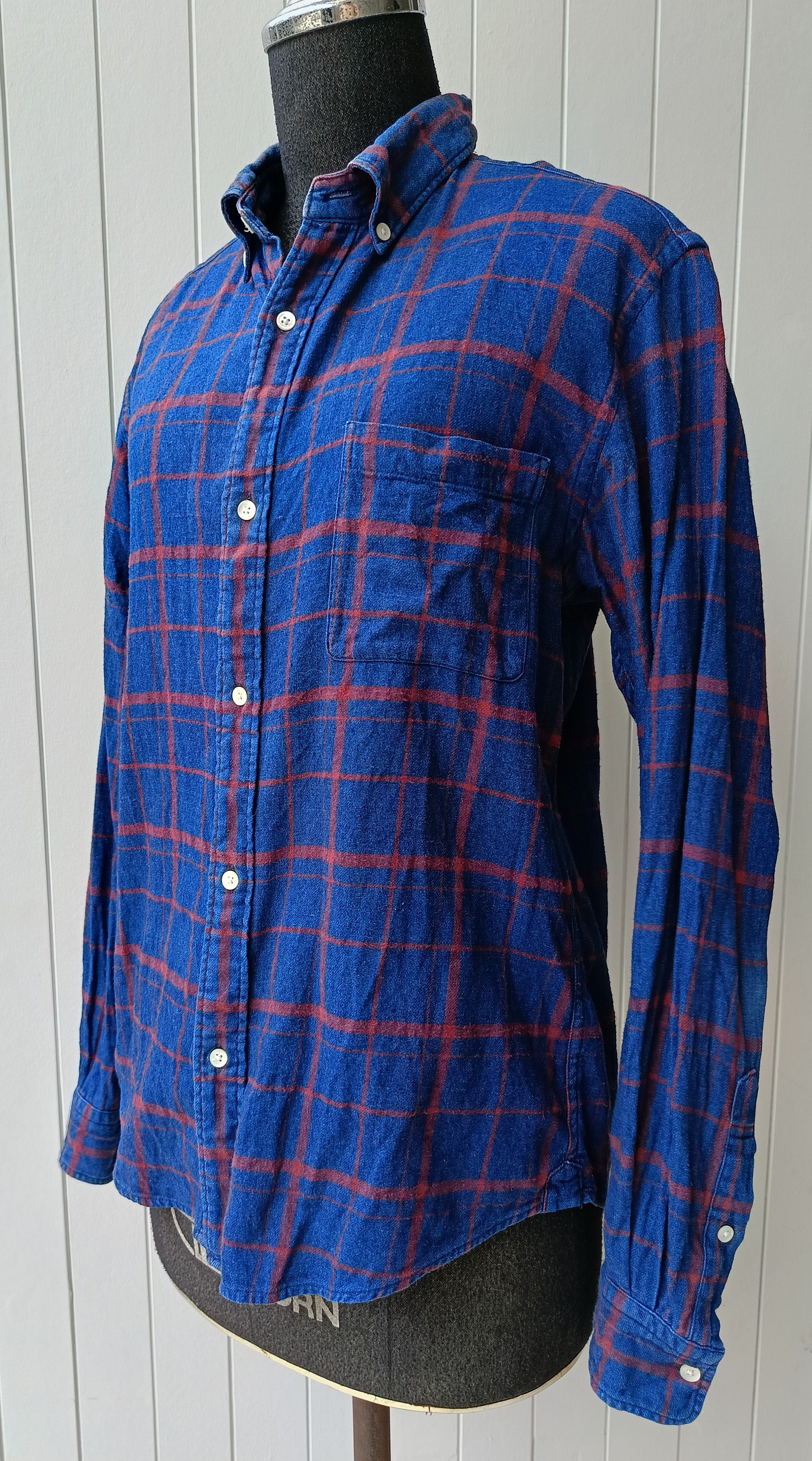 Journal Standard Journal Standard Relume plaid blue indigo flannel shirt Size US S / EU 44-46 / 1 - 1 Thumbnail