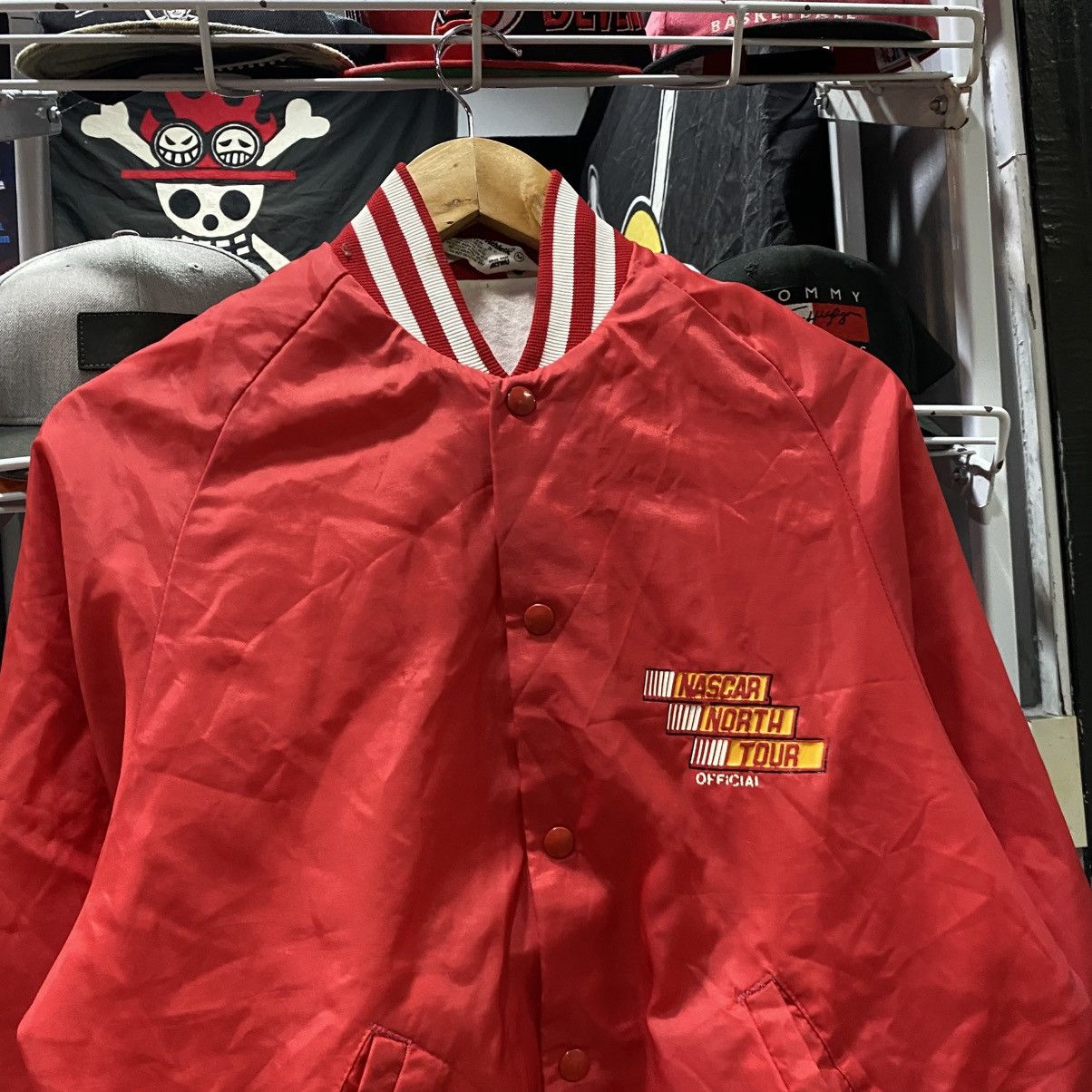 NASCAR × Vintage Crazy Vintage 80s Nascar North Tour Official Satin Bomber Size US M / EU 48-50 / 2 - 8 Thumbnail