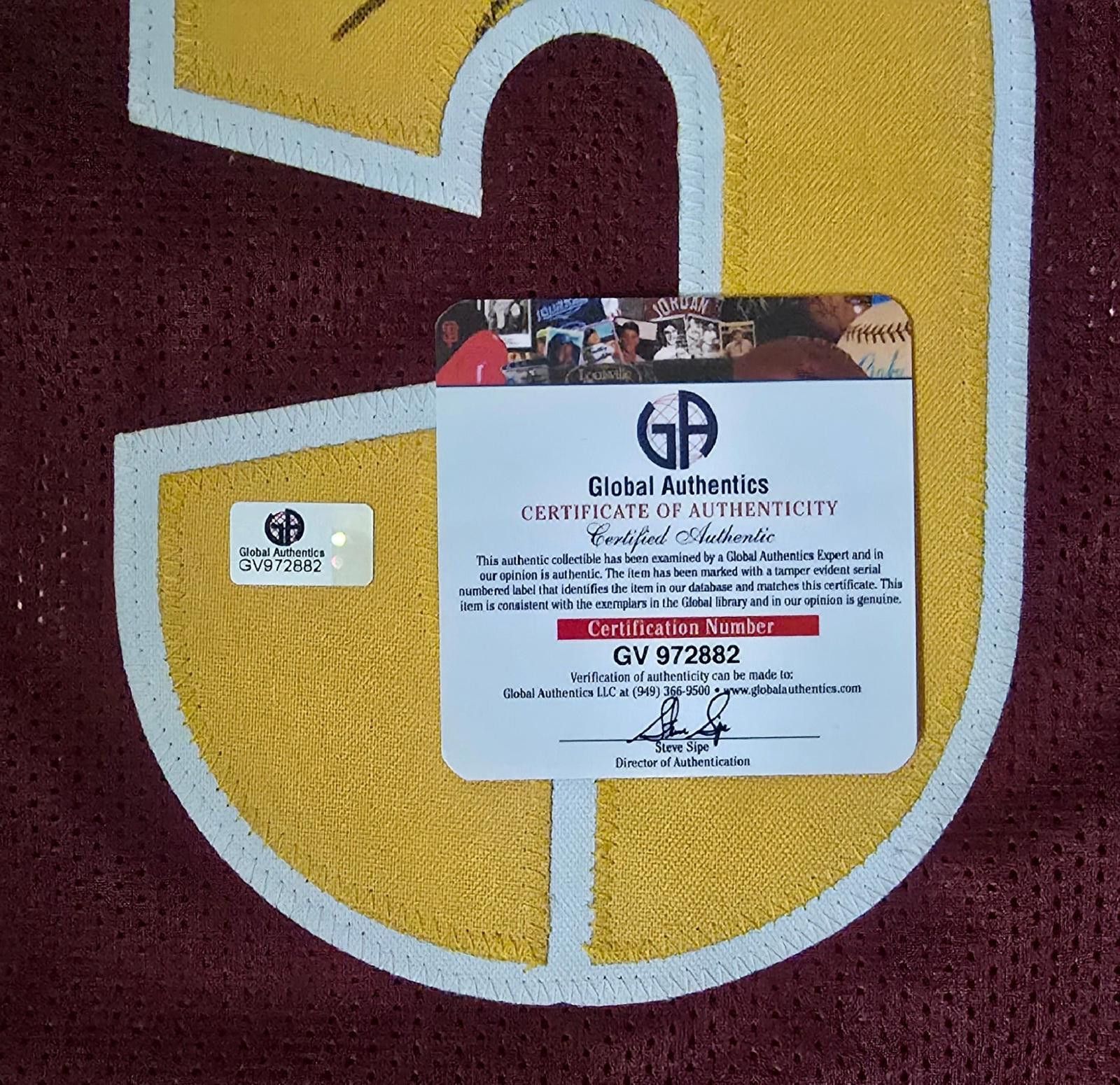Other Jayden Daniels Commanders Signed Football Jersey coa (XL) Size ONE SIZE - 4 Thumbnail