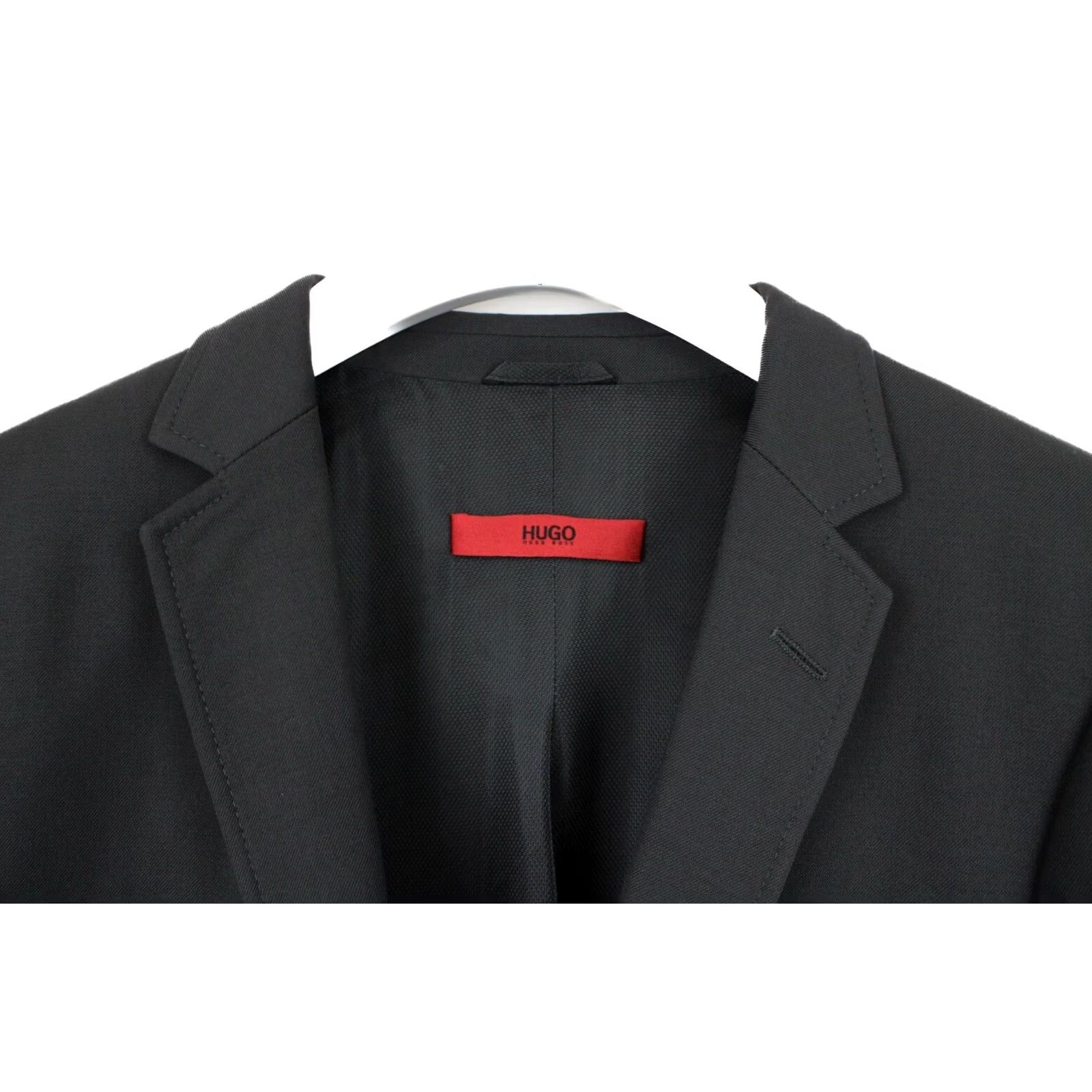 Hugo Boss HUGO BOSS Red Label Blazer Men US 38R Wool Single-Breasted Lined Grey Alko/Heise Size 38R - 5 Thumbnail