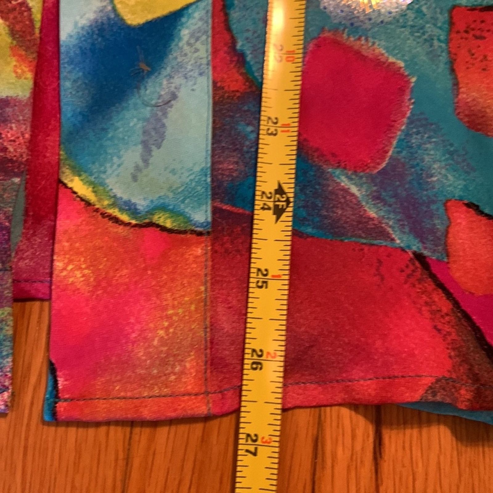 Chicos Chicos silk cropped kimono robe watercolor print silk Size M / US 6-8 / IT 42-44 - 4 Thumbnail