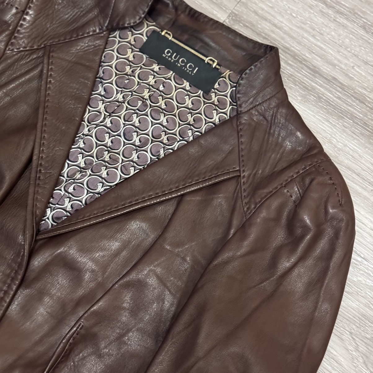 Gucci × Tom Ford Gucci leather jacket tomford Size XS / US 0-2 / IT 36-38 - 4 Thumbnail