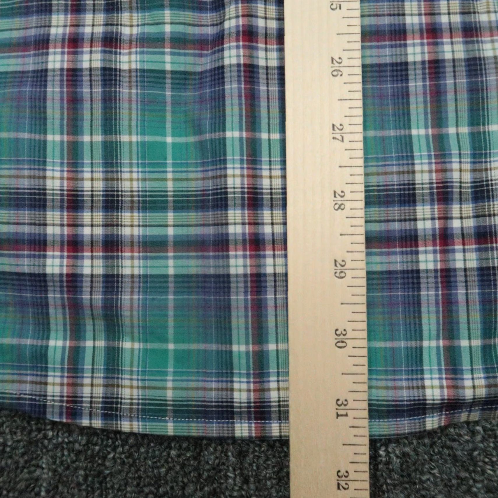 Eton ETON Dress Shirt Mens Large 17 Blue Plaid Long Sleeve Button Down Casual Business Size US L / EU 52-54 / 3 - 7 Thumbnail