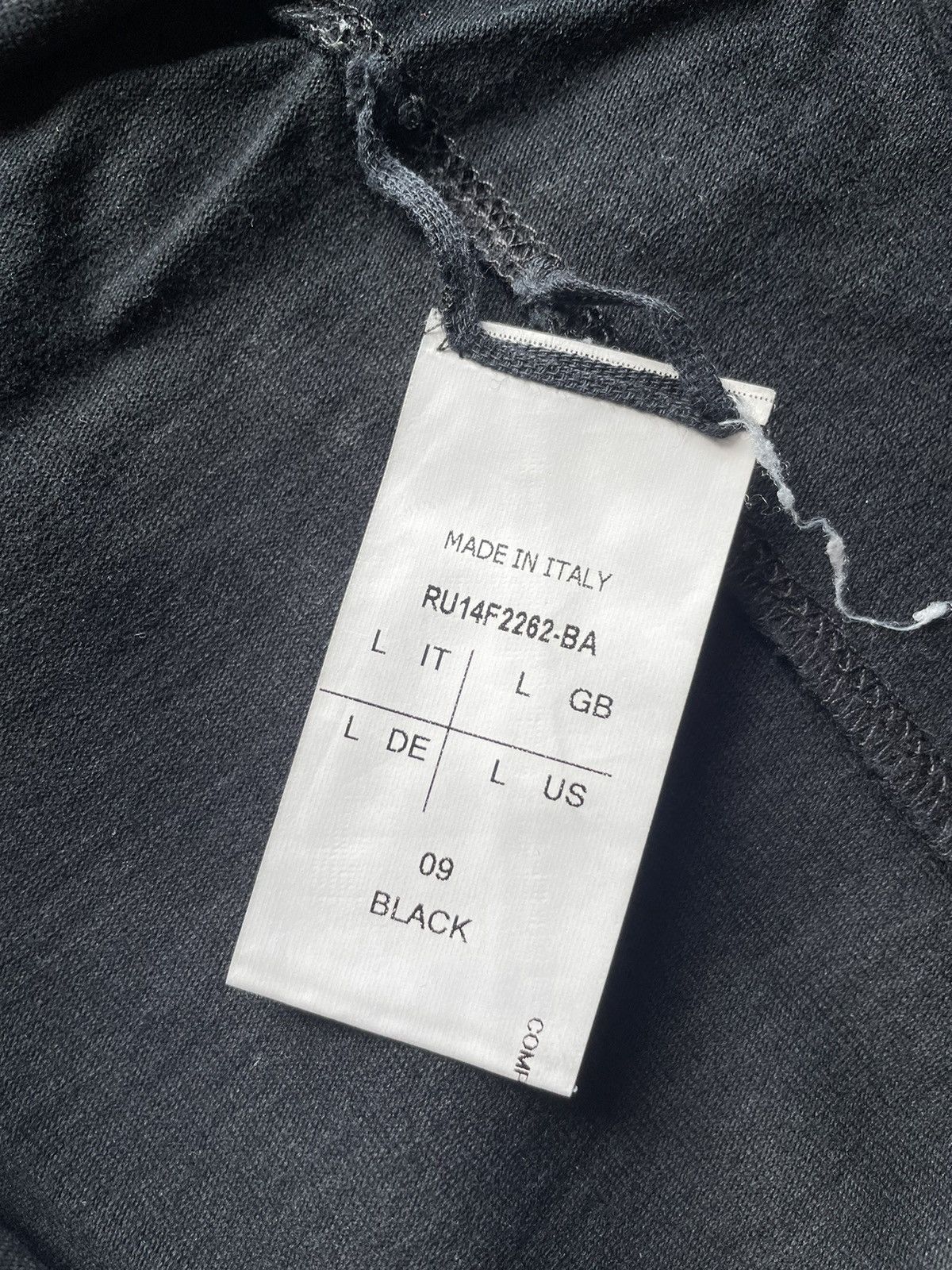 Rick Owens × Rick Owens Drkshdw Rick Owens Sweat Tee Size US L / EU 52-54 / 3 - 4 Thumbnail