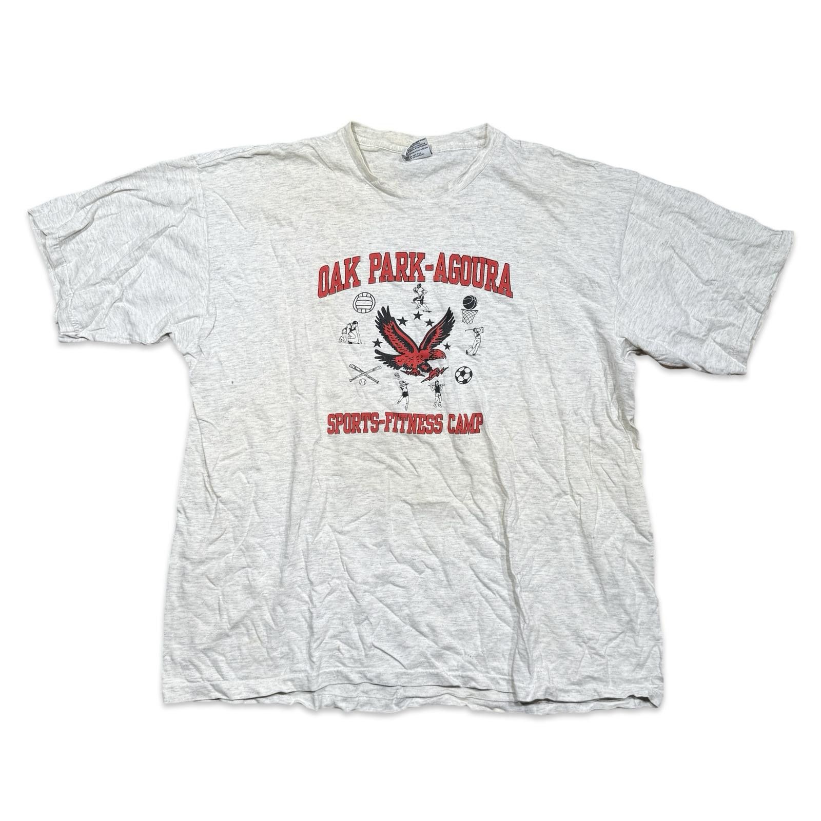 Designer Vintage Oak Park-Agoura Sports Fitness Camp T-Shirt Size US XL / EU 56 / 4 - 1 Thumbnail
