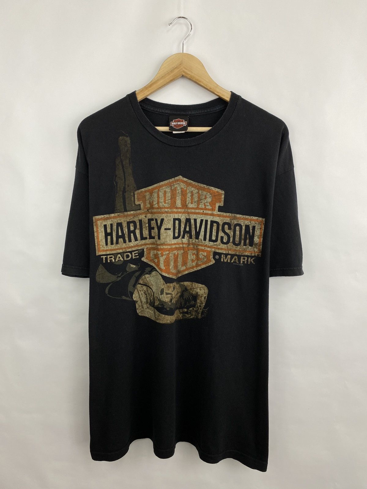 Harley Davidson 🇺🇸 Vintage Harley Davidson Sexy Girl T-Shirt Rare Retro Hype Size US XL / EU 56 / 4 - 3 Thumbnail