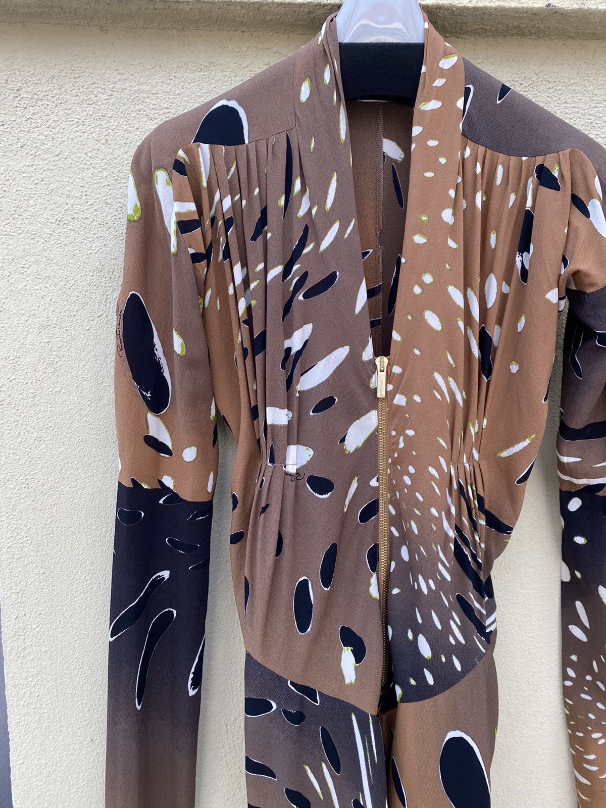 Roberto Cavalli brown silk dress Size M / US 6-8 / IT 42-44 - 6 Thumbnail