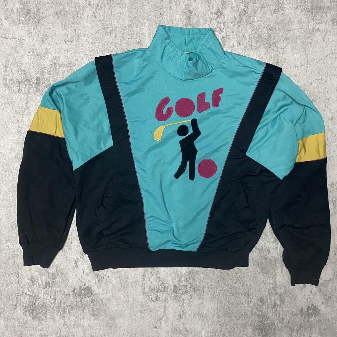 Other Golf windbreaker jacket in blue and yellow #retro Size US M / EU 48-50 / 2 - 1 Thumbnail