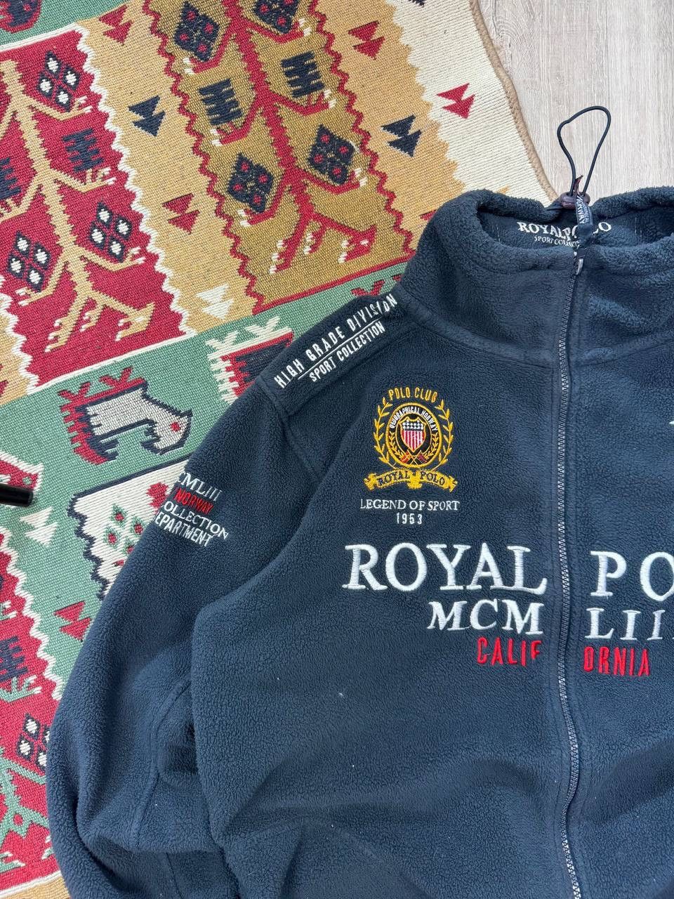 Japanese Brand × Vintage Vintage Royal Polo Y2K Fleece Zip Up Hoodie Size US M / EU 48-50 / 2 - 4 Thumbnail