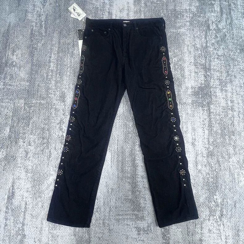 Kapital Wash and make old straight trousers