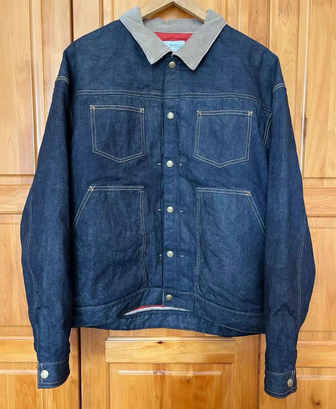 Image of Visvim 23Aw Ss Waysee Jkt Mud Od Jacket in Blue, Men's (Size XL)