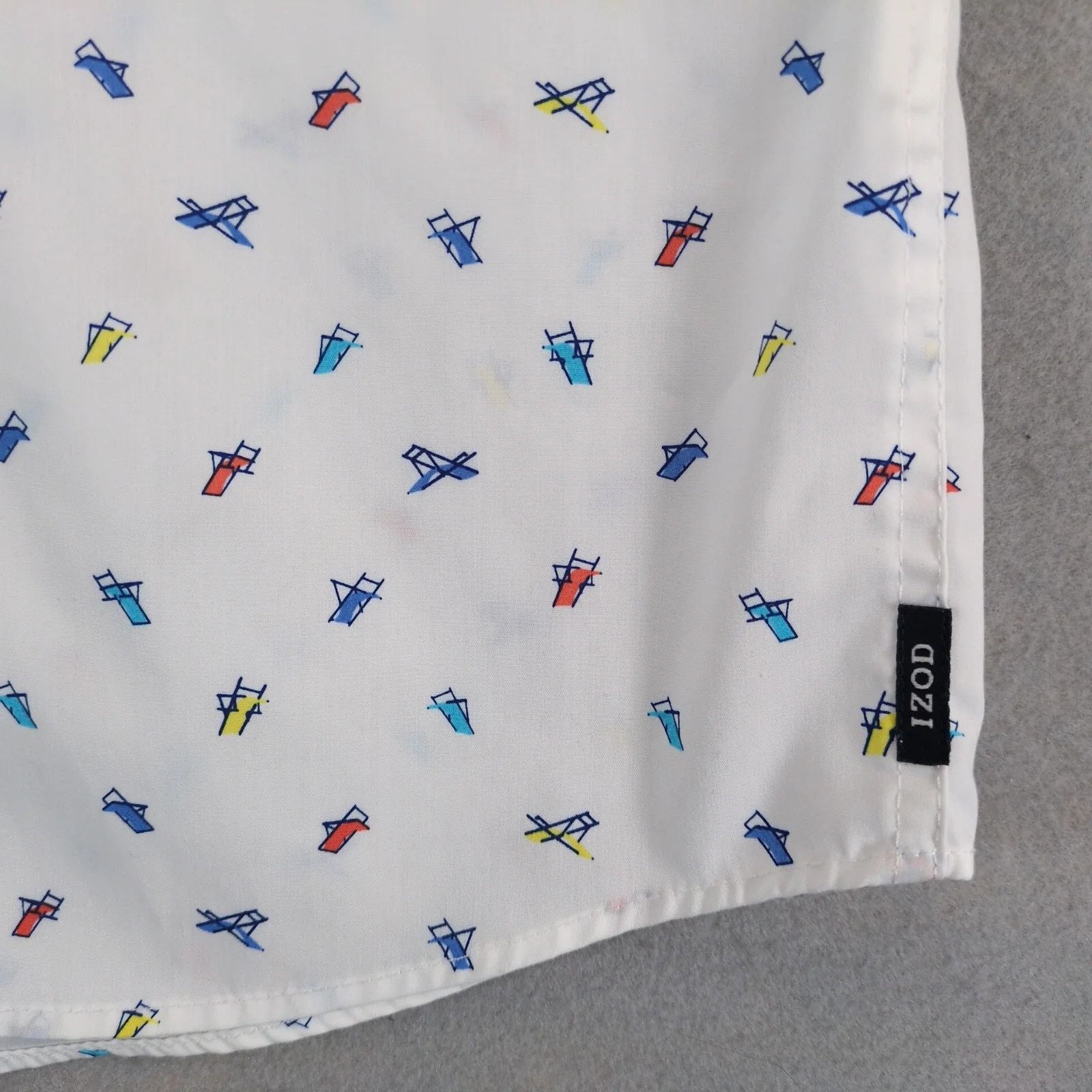 Izod Izod Retro Beach Chair Print Button Down Shirt Men's L Size US L / EU 52-54 / 3 - 6 Thumbnail