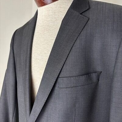 Hugo Boss Hugo Boss Pure Wool Blazer Jacket 2 Button Gray Sport Coat S Size 42L - 1 Thumbnail