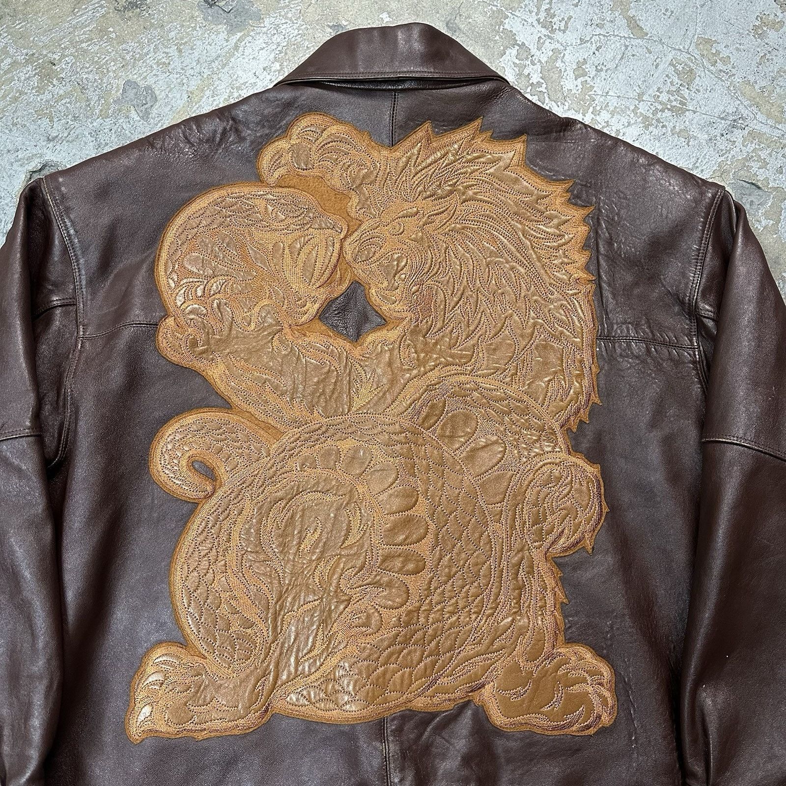 Leather × Pelle Pelle × Vintage Vintage Pelle Pelle Marc Buchanan Brown Leather Jacket Sz 50 Size US XXL / EU 58 / 5 - 2 Thumbnail