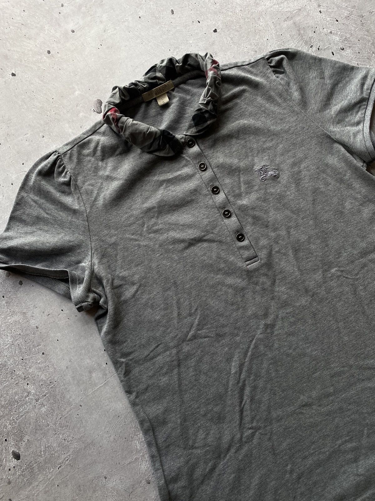 Burberry Vintage Burberry 90s Luxury Y2K Women Polo Shirt Nova Check Size L / US 10 / IT 46 - 1 Thumbnail