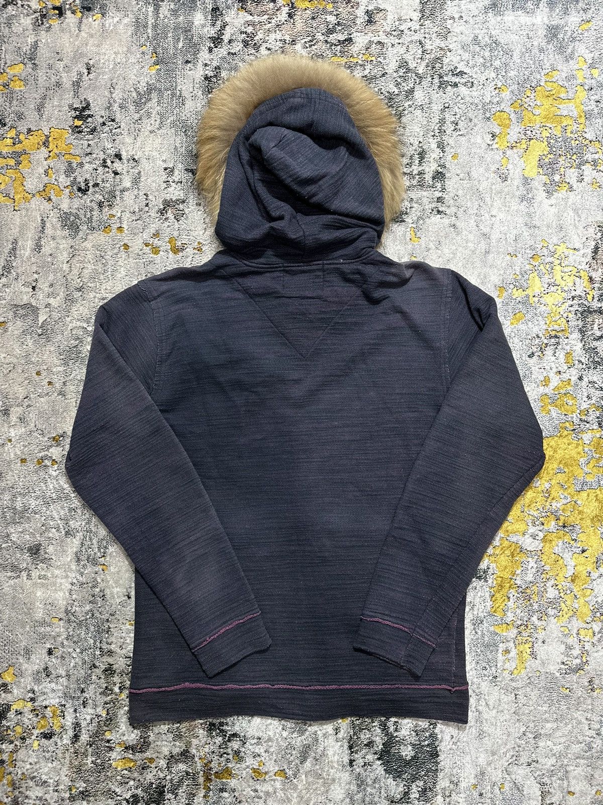 PPFM PERFECT FADED DISTRESSED POWER TO THE PEOPLE FUR ZIP HOODIE Size US M / EU 48-50 / 2 - 2 Thumbnail
