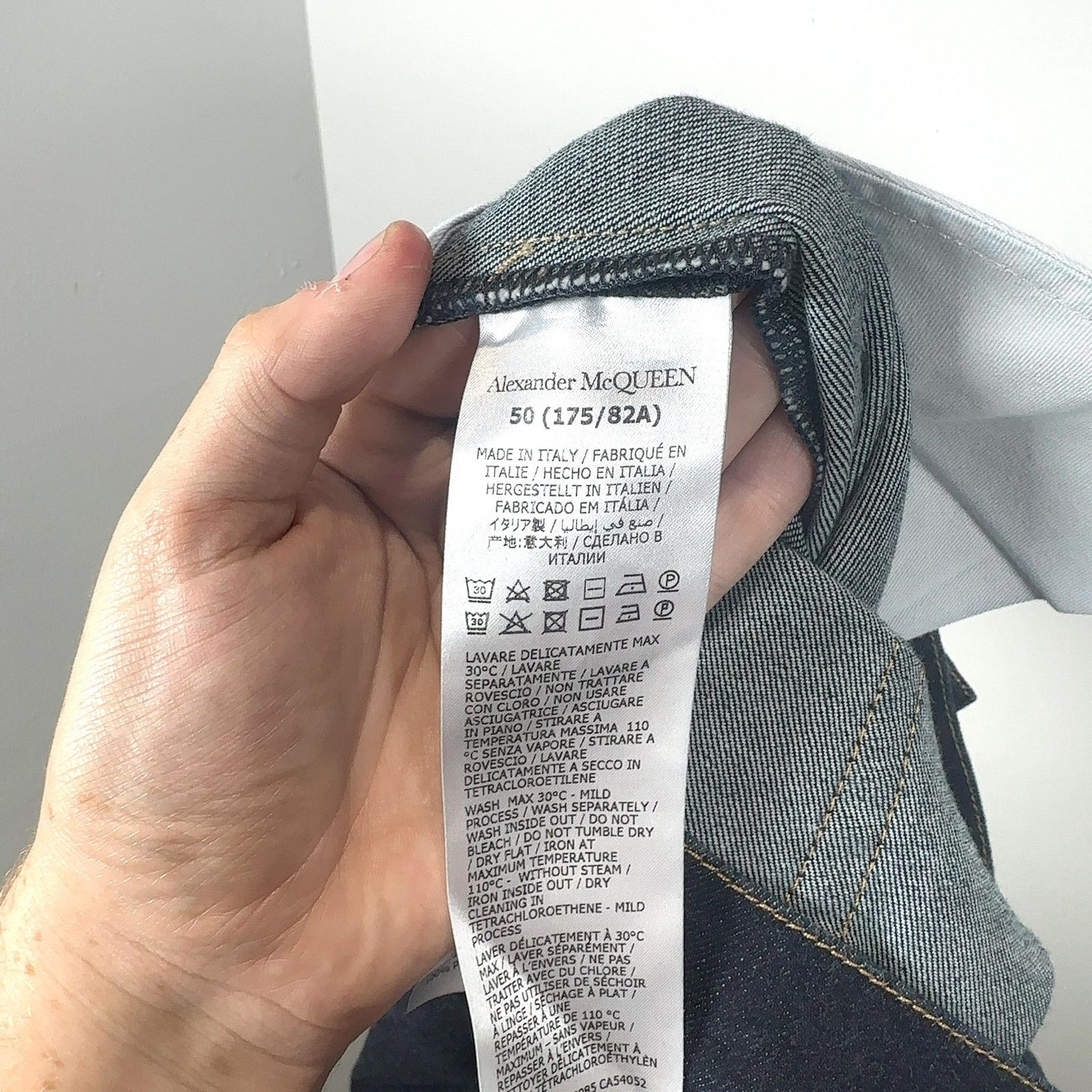 Alexander McQueen Alexander McQueen Raw Denim Jeans Size US 34 / EU 50 - 9 Thumbnail
